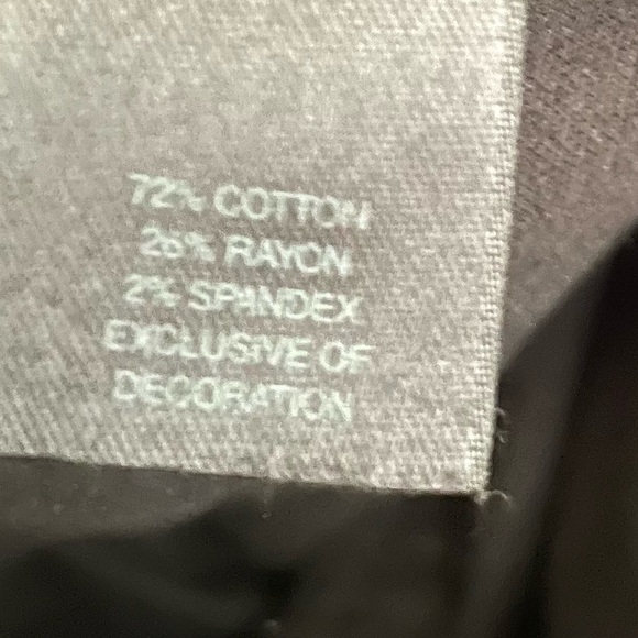 White House Black Market Black Plush Velvet Pants Size 4 - Picture 9 of 9